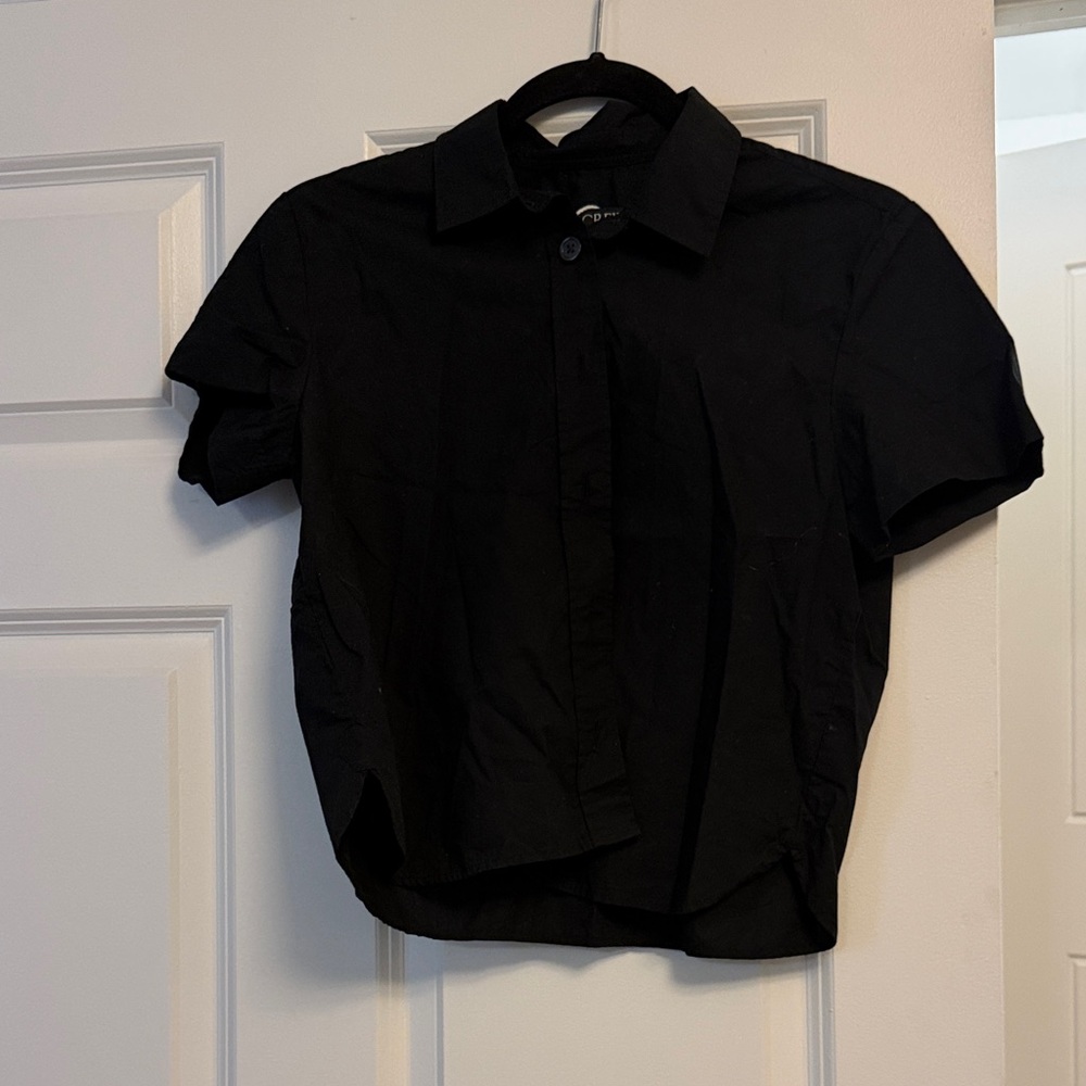 J. Crew Black Short Sleeve Top